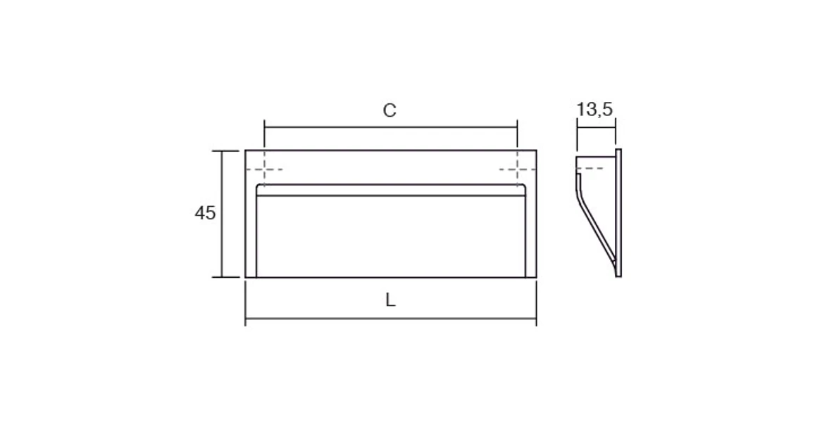 Kép 5/5 - Fogantyú  Viefe WAVE   32mm, fém, fényes króm