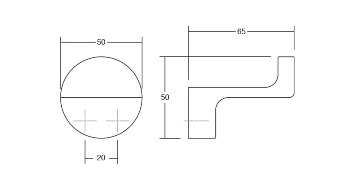 Kép 3/3 - Fogas  Viefe ZETT fém, matt fekete EI