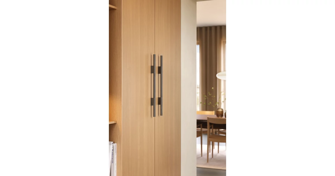 Kép 2/2 - Fogantyú Furnipart MAGNUM  224/288mm, fa, natur/kezeletlen tölgy