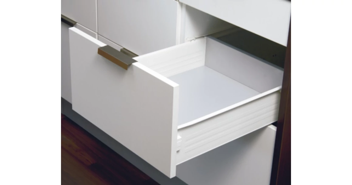 Kép 1/6 - Fiókoldal  Impaz 117x450mm, részleges kihúzású, fehér, 30kg