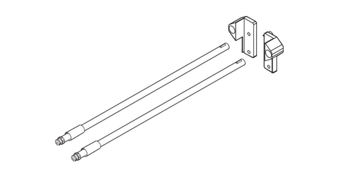 Kép 2/3 - Fiókoldal  Impaz korlát 270mm, fehér