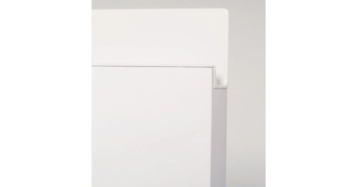 Kép 1/3 - Fogantyú  Viefe JEY élbe ültethető,  597mm, alumínium, matt fehér