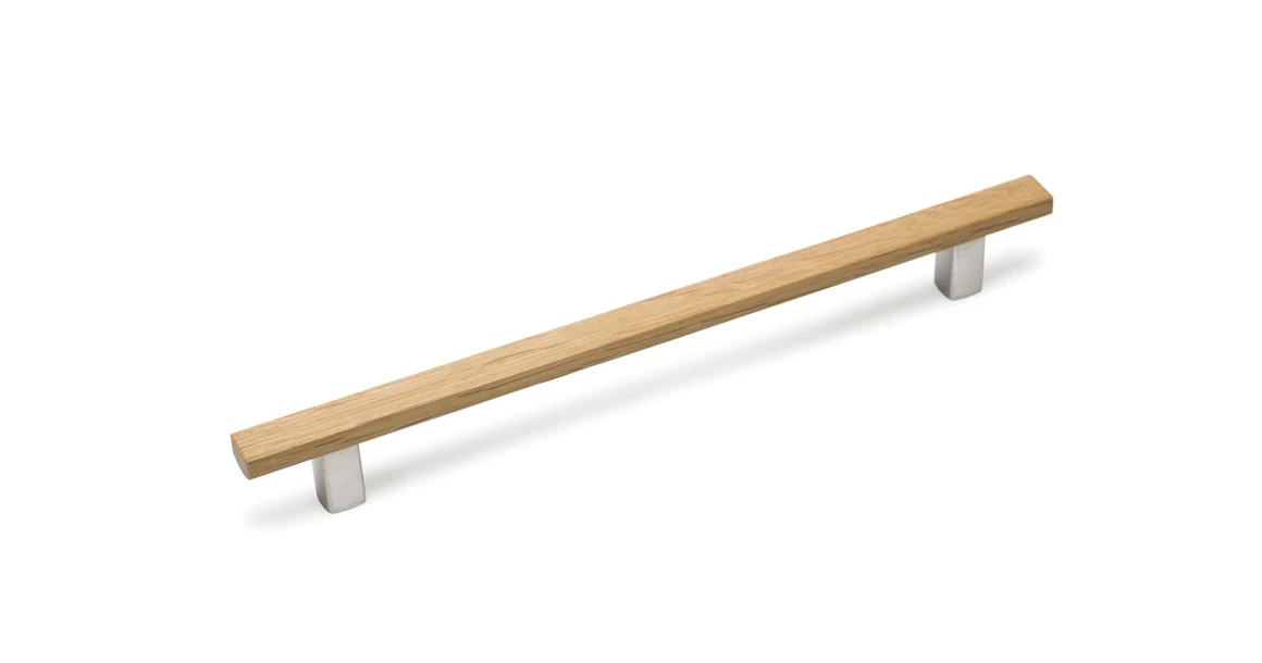 Kép 1/3 - Fogantyú  Viefe ARA W  160mm, fém-fa, tölgy + szálcsiszolt