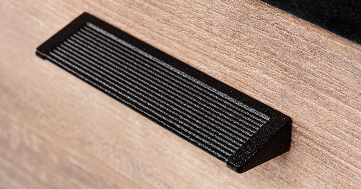 Kép 3/4 - Fogantyú  Viefe BACKK   96mm, fém, texturált fekete