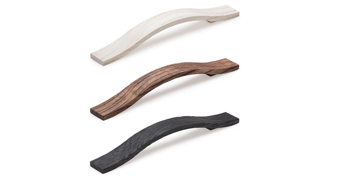 Kép 2/3 - Fogantyú  Viefe CALIN  160mm, fa, csiszolt nyers