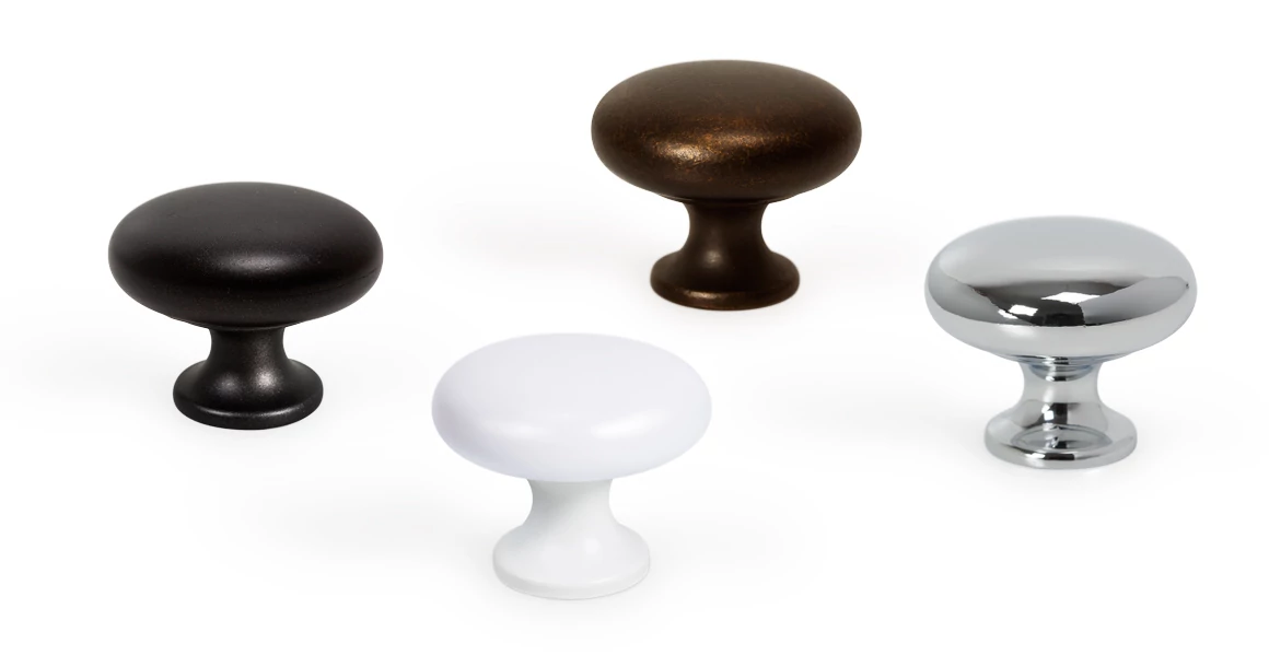 Kép 2/6 - Fogantyú  Viefe DUKE gomb, fém, fényes króm