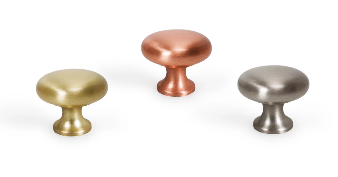 Kép 4/6 - Fogantyú  Viefe DUKE gomb, fém, fényes króm