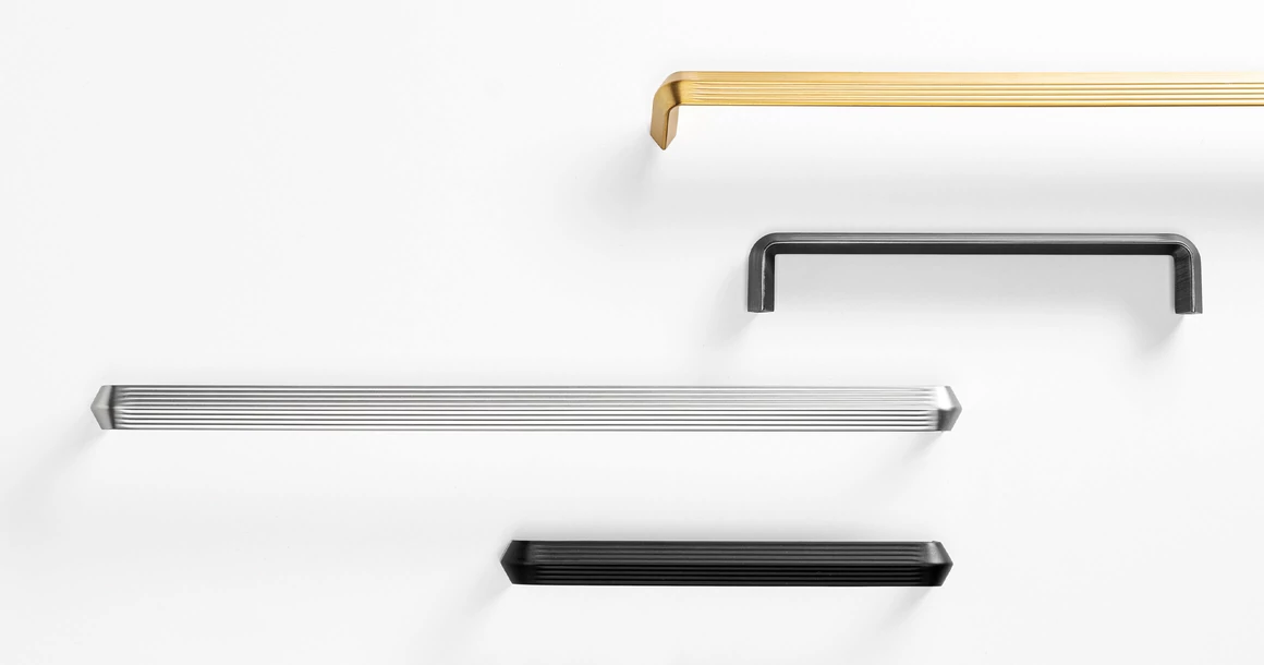 Kép 2/6 - Fogantyú  Viefe LINES  160mm, fém, szálcsiszolt