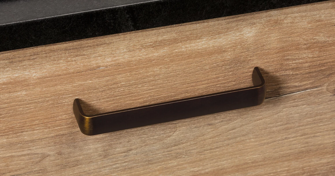 Kép 2/3 - Fogantyú  Viefe MITO  160mm, fém, antik sárgaréz