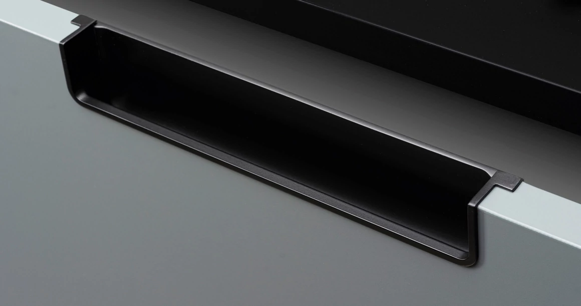 Kép 3/6 - Fogantyú  Viefe NEST  202mm, fém, fényes króm + fehér hátlap