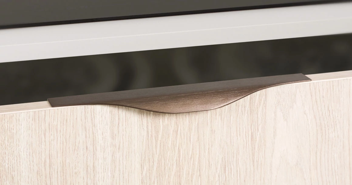 Kép 4/5 - Fogantyú  Viefe NOMA 19  128mm, alumínium, világos eloxált