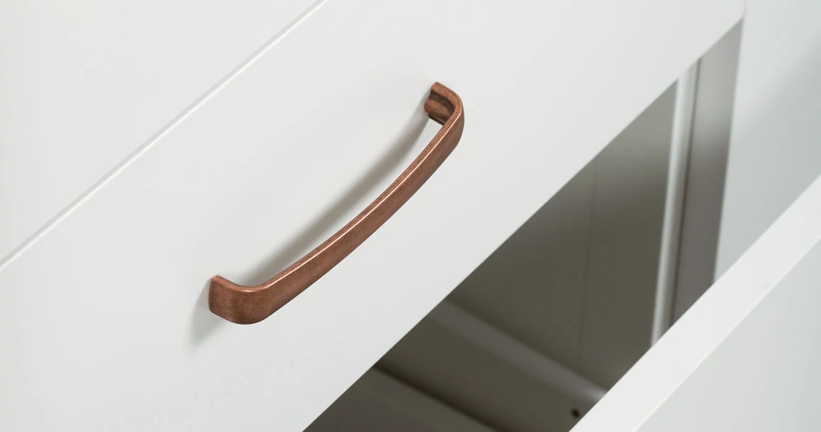 Kép 2/3 - Fogantyú  Viefe ORION  128mm, fém, antik ezüst