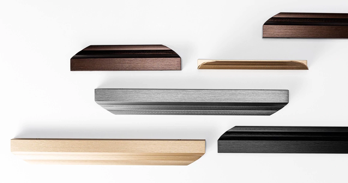 Kép 2/4 - Fogantyú  Viefe SKALA  128mm, alumínium, csiszolt szürke