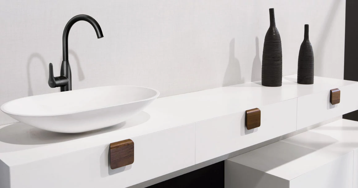 Kép 3/4 - Fogantyú  Viefe TACCO   32mm, fa, nyers bükk