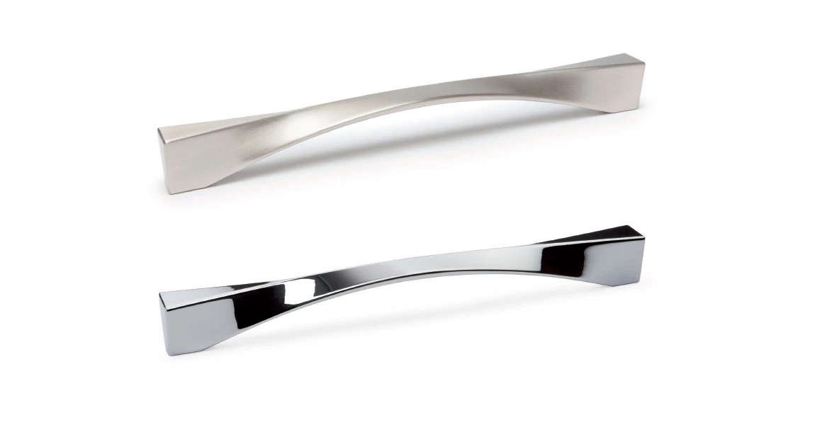 Kép 2/4 - Fogantyú  Viefe TWISTED  224mm, fém, fényes króm