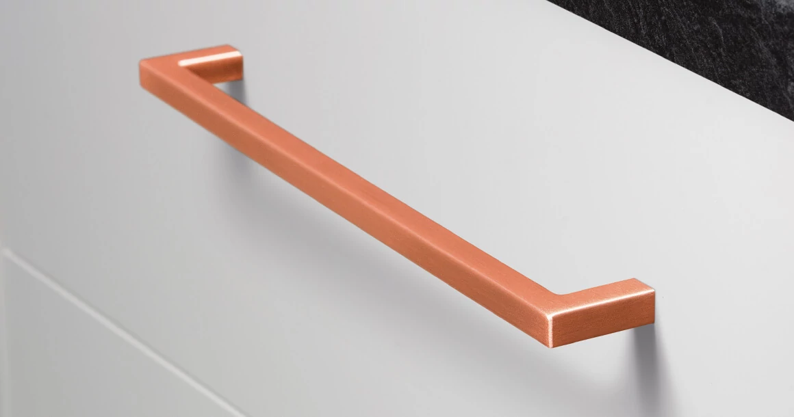 Kép 2/8 - Fogantyú  Viefe U  192mm, fém, fehér