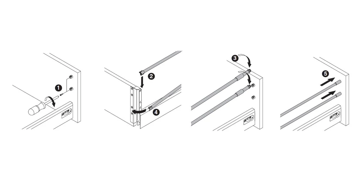 Kép 6/16 - Fiókoldal   RITMA CUBE  H, dupla kör korlátos, metál szürke, 270mm, 35kg