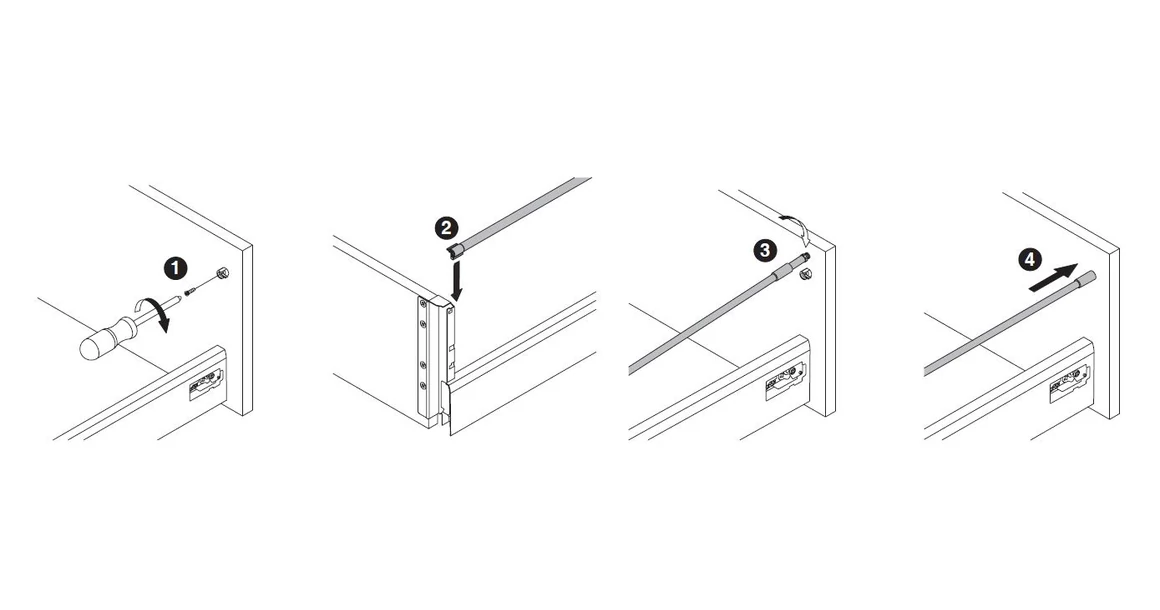 Kép 6/16 - Fiókoldal   RITMA CUBE  H2, szimpla kör korlátos, metál szürke, 270mm, 35kg