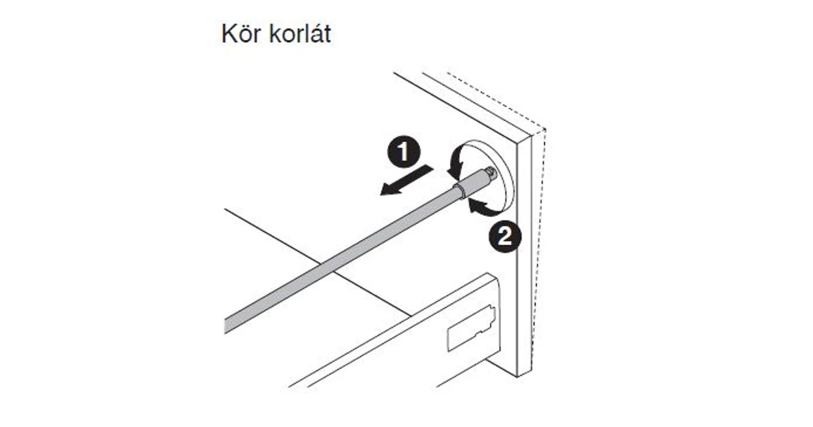 Kép 15/15 - Fiókoldal   RITMA CUBE   M, szimpla kör korlátos, metál szürke, 270mm, 35kg