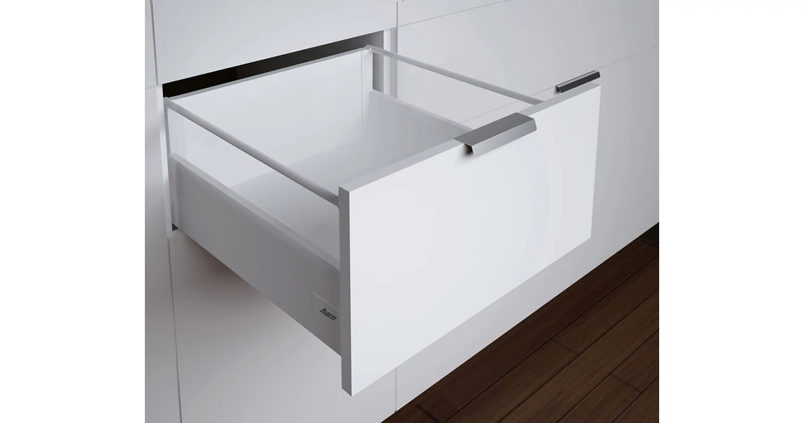 Kép 1/16 - Fiókoldal   RITMA CUBE  TH2, szimpla szögletes korlátos, fehér, 270mm, 35kg