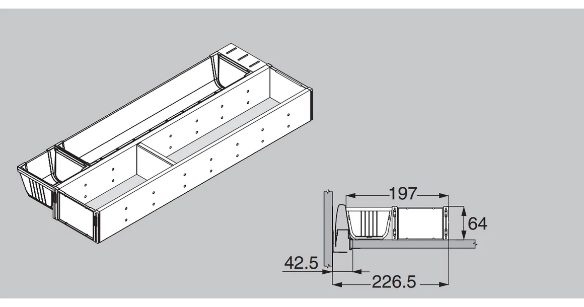 Kép 1/2 - Organiseplus evőeszköztartó S2