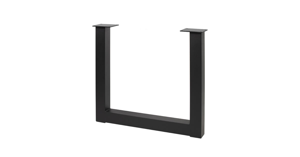 Asztalláb fém INDUSTRIA-P80,  710mm, fekete