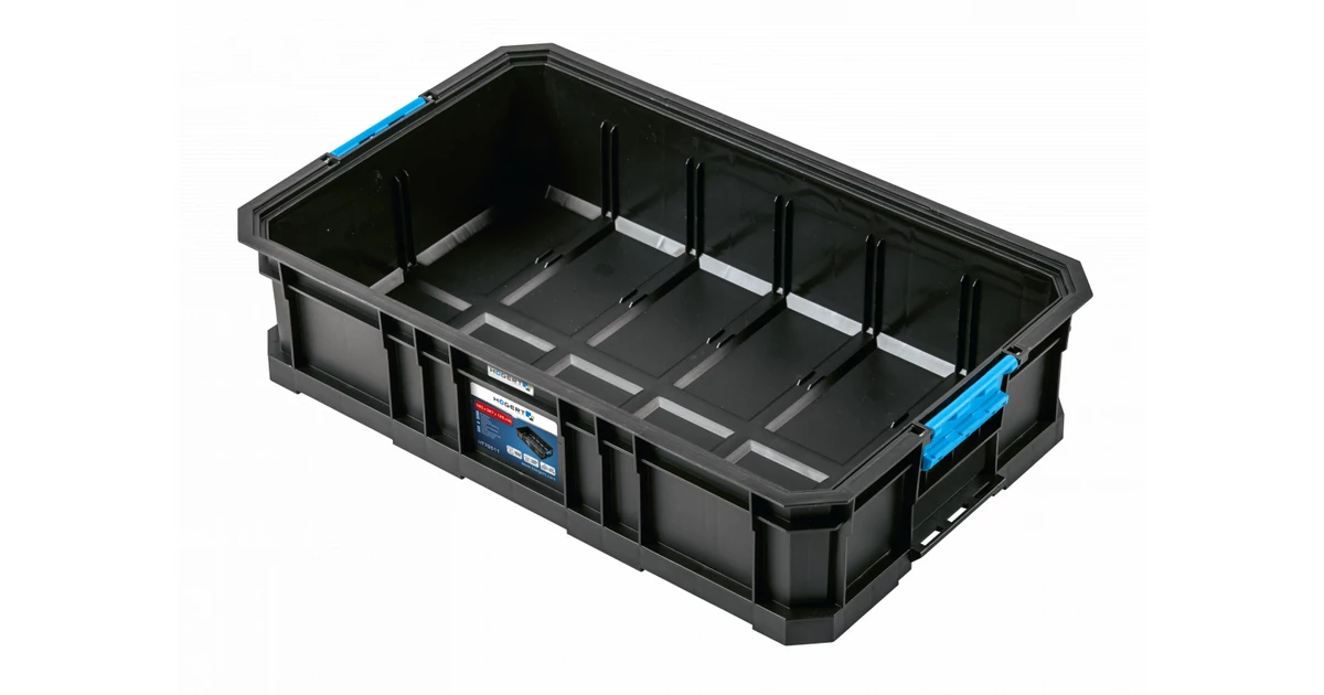 Szerszám Högert Tároló Modular Toolbox láda alacsony, fedél nélkül,  50kg teherbírás