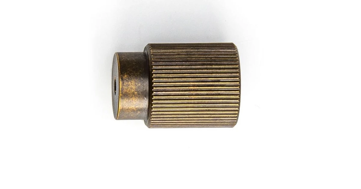 Fogantyú  Viefe ARPA gomb 22mm, alumínium, rusztikus sárgaréz