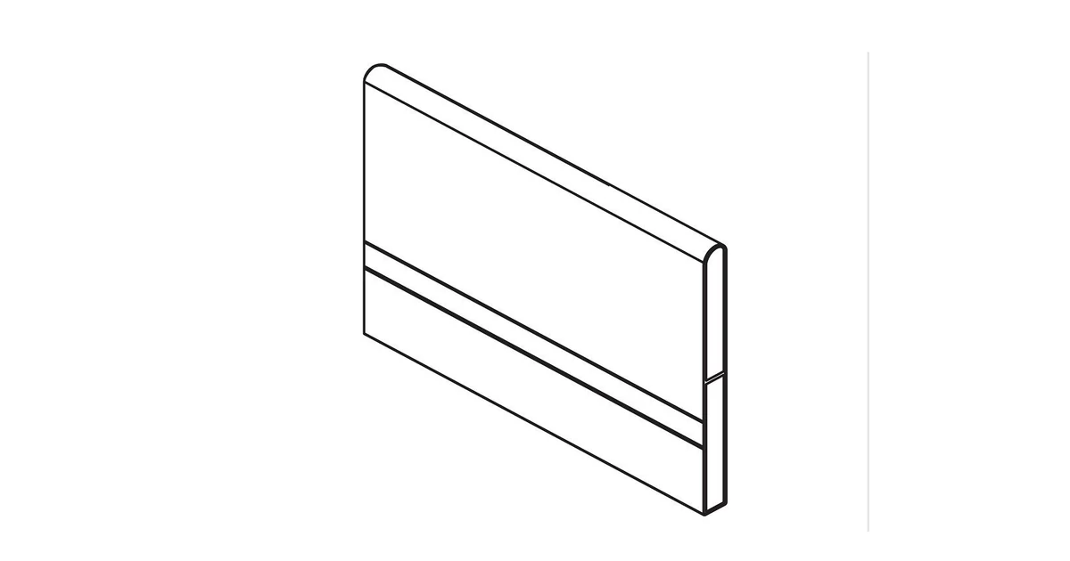 RITMA CUBE fiókelválasztó panel kör korláthoz, tiszta fehér