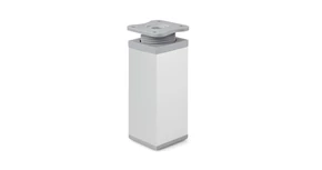 Bútorláb alumínium, DN-027, 100mm, 40*40mm, alu elox - szürke talppal