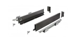 AXISPRO  86 mm magas fiók, fekete, PUSH OPEN