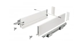 AXISPRO 120 mm magas fiók, fehér, PUSH OPEN
