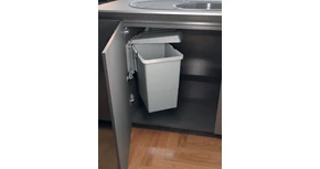 Hulladékgyüjtő Elletipi SWING 2.0, kifordítható, szürke, 24L