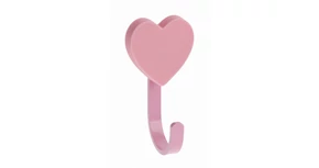 Fogas gumi, szív, rózsaszín