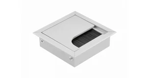 Kábelátvezető Merida, alumínium,  80x 80mm, alu elox