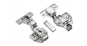 Kivetőpánt, közézáródó, csillapított záródású, klippes, eurocsavar nélkülu HC excenteres talp h=0