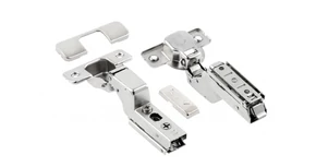 Kivetőpánt, közézáródó, csillapított záródású, klippes, eurocsavar nélküli egyenes talp h=0