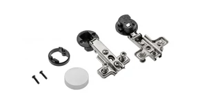 Kivetőpánt, üvegajtóhoz, rázáródó, eurocsavaros talp h=0, króm, D kupakkal