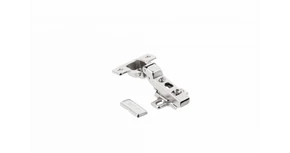 Kivetőpánt, félig ráütődő, rugó nélküli Puch-Open, eurocsavar nélküli talppal, H=0, takaróval