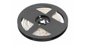 LED szalag 3014, 1200 LED/5 fm, semleges fehér, 15W/fm,  60W/5fm , 10mm , 5fm/tekercs, 12V, IP20, 1300lm/m
