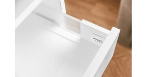 AXISPRO korlát nélküli 86 mm magas üvegoldalfallal, fehér