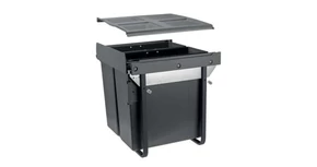 Hulladékgyűjtő GTV Practi Eco 600, szelektív, frontkihúzású, lágy záródás, 2*34 L edénnyel, fedéllel