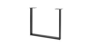 Asztalláb fém INDUSTRIA-P20,  710mm, fekete Stolmet