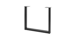 Asztalláb fém INDUSTRIA-P40,  710mm, fekete Stolmet