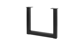Asztalláb fém INDUSTRIA-P80,  710mm, fekete Stolmet
