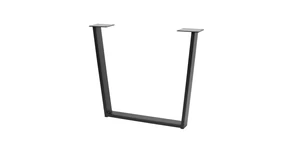 Asztalláb fém INDUSTRIA-T20,  710mm, fekete Stolmet