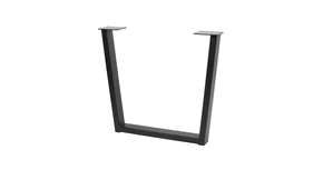 Asztalláb fém INDUSTRIA-T40,  710mm, fekete Stolmet