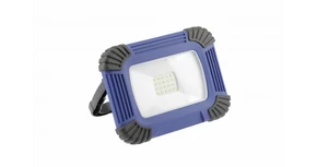 LED reflektor akkumulátorral ONYX 20W, 1600lm, AC220-240V, 50/60 Hz, PF>0,5, RA>80, IP54, 120°, 6400K, kék