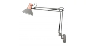 Lámpa Fali lámpatest ARTEMIA+ kapcsolóval, 2157, AC220-240V, 50/60Hz, 1*E27, max.40W, IP20, egyes, szürke