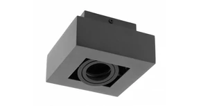 Lámpa Mennyezeti lámpatest ASTER, AC220-240V, 50/60 Hz, GU10, max.50W, IP20, aluminum, egy, fekete